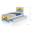Ver imagem 2 de Bi Cama Juvenil Zap com Cabeceira Pirata