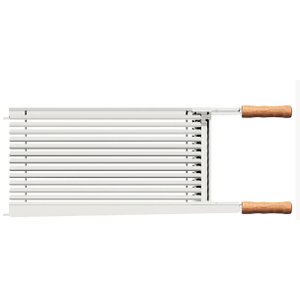 Grelha Tramontina Churrasco em Aço Inox com Cabo de Madeira Natural 50x41 Cm