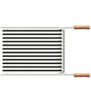 Ver imagem 2 de Grelha Tramontina Churrasco em Aço Inox com Cabo de Madeira Natural 50x41 Cm