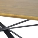 Ver imagem 6 de Mesa de Jantar Base de Ferro Shaman 238cm Castanho Oregon - Gran Belo
