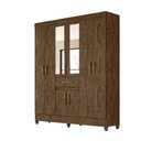 Ver imagem 1 de Guarda Roupa 8 Portas com Espelho Portugal Castanho Wood 835331 Moval