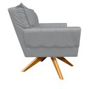 Ver imagem 3 de Kit 02 Poltronas Giratórias Anitta Corino Cinza