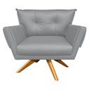 Ver imagem 6 de Kit 02 Poltronas Giratórias Anitta Corino Cinza