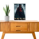 Ver imagem 1 de Quadro Decorativo Exu Quebra Osso 24x18cm - com Vidro:moldura Branca