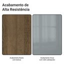 Ver imagem 6 de Mesa de Jantar Retangular Tampo de Madeira Rustic/Cinza 5364 Madesa