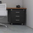Ver imagem 4 de Conjunto de Gaveteiros para Escritório 2 e 3 Gavetas Isma