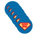 Ver imagem 2 de Kit Sousplat Super Pai Nsw 6 Peças sem Base