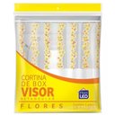 Ver imagem 4 de Kit Varão + Cortina para Box Visor | Cortina FLORES AMARELAS (1,35x2,00m) E Varao Extensivel 70 ate