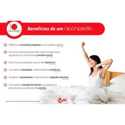 Colchão Queen Castor Magnético c/Vibro Massagem Infravermelho Longo Terapêutico Niponpedic Molas - 4