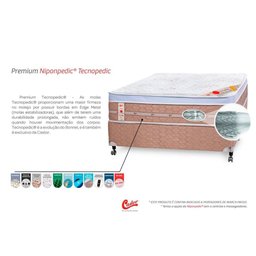 Colchão Queen Castor Magnético c/Vibro Massagem Infravermelho Longo Terapêutico Niponpedic Molas - 2
