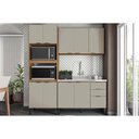 Ver imagem 1 de Cozinha Modulada Demóbile 3 Peças Firenze C3p49 Amendola/nude Prime Tx