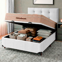 Ver imagem 5 de Cama Box Bau + Colchão Casal Ortobom Molas Ensacadas Airtech + Cabeceira Estofada