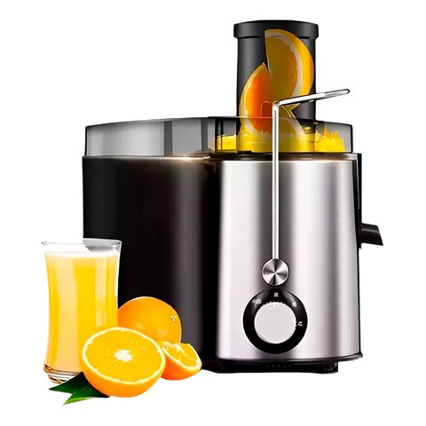 Suqueira Elétrica Potente Suco Natural em Inox 1500w Turbo Prateado 127v