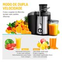 Ver imagem 3 de Suqueira Elétrica Potente Suco Natural em Inox 1500w Turbo Prateado 127v
