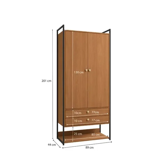 Ver imagem 5 de Armário Kappesberg Li048 2 Portas Canela/preto Fosco