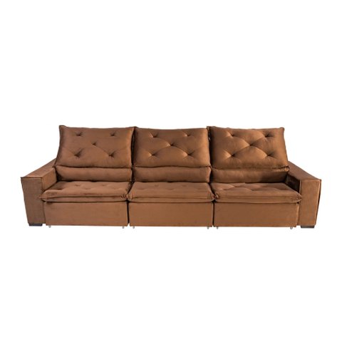 Sofá Premium Deluxe 3,5mts - Marrom
