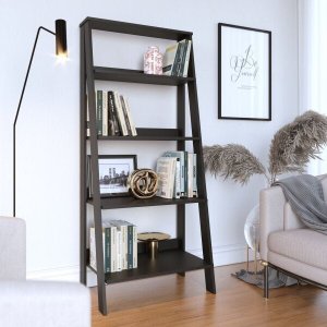 Estante para Livros Escada 140cmx61cm 4 Prateleiras Tok Yescasa