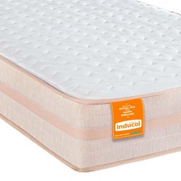 Cama Box com Baú Solteiro + Colchão Istambul Inducol - 150 Kg:Branco - 5