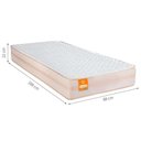 Ver imagem 4 de Cama Box com Baú Solteiro + Colchão Istambul Inducol - 150 Kg:branco
