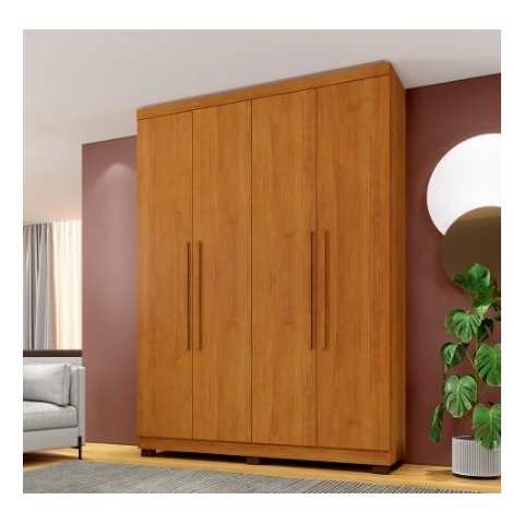 Guarda Roupa New Master 4 Portas Benetil Móveis - Cinamomo
