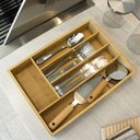 Ver imagem 3 de Table Bandeja para Talheres 5x36x26cm Bambu Natural com 5 Divisoes