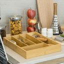 Ver imagem 2 de Table Bandeja para Talheres 5x36x26cm Bambu Natural com 5 Divisoes