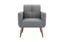 Ver imagem 3 de Poltrona Decorativa Havana Boucle Cinza F497 - Matrix