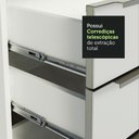 Ver imagem 6 de Cozinha Compacta Madesa Lux com Armário e Balcão 5 Portas 3 Gavetas Branco/Branco Veludo Cor:Branco 