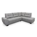 Ver imagem 1 de Sofá de Canto 5 Lugares Hellen Lugano Suede Velut Cinza 205/273 cm