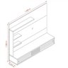 Painel para TV até 50 Polegadas 2 Portas Frizz Select Madetec - 4