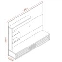 Ver imagem 4 de Painel para TV até 50 Polegadas 2 Portas Frizz Select Madetec