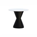 Ver imagem 4 de Mesa de Jantar Apollo Tampo Oval 160x90cm Preto/Branco