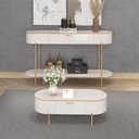 Ver imagem 1 de Mesa de Centro Celena 107 Cm Dj Moveis Off White