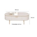 Ver imagem 5 de Mesa de Centro Celena 107 Cm Dj Moveis Off White