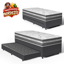 Ver imagem 5 de Cama Box com Colchão de Molas Ensacadas Luve + Auxiliar de Espuma Unique Solteiro 88cm