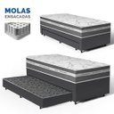 Ver imagem 7 de Cama Box com Colchão de Molas Ensacadas Luve + Auxiliar de Espuma Unique Solteiro 88cm