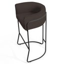 Ver imagem 5 de 2 Banquetas Base Aço Preto Betina C-34 Marrom Domi