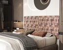 Ver imagem 1 de Painel Cabeceira Box Queen 1,60 Estampa Marrom - Comprar Moveis em Casa