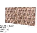 Ver imagem 2 de Painel Cabeceira Box Queen 1,60 Estampa Marrom - Comprar Moveis em Casa