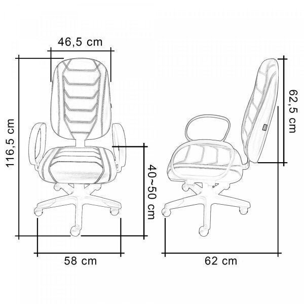 Cadeira Gamer Spider Braço Corsa Modelo Presidente Ecoflex - 4