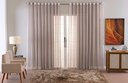 Ver imagem 1 de Cortina Sala Quarto Voal Liso Delicate 600x2,20 Transparente:cinza