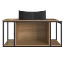 Ver imagem 4 de Gabinete Suspenso para Banheiro 80cm P1019 Mel com Cuba Berlin Preta