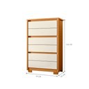 Ver imagem 3 de Cômoda Íris 6 Gavetas MDF-MDP Cinamomo Off White Albatroz Móveis