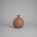Ver imagem 1 de Vaso Maia Grande Decorativo de Cerâmica para Sala e Mesa Mocha Mousse