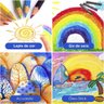 Maleta de Pintura Infantil Criança Kit Escolar Estojo 145 Peças Arte Desenho Colorir Lapis Pincel Ti - 5