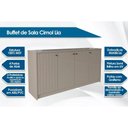 Ver mais imagens de Aparador Sala Lia c/4 Portas 152cm Off White Cimol