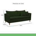 Ver imagem 3 de Sofá 2 Lugares Retrô 164cm Veludo Kassia