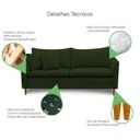 Ver imagem 4 de Sofá 2 Lugares Retrô 164cm Veludo Kassia