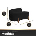 Ver imagem 6 de Sofá Curvo Pé de Madeira 2 Lugares Feijão Forma Orgânica Bouclé