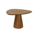 Ver imagem 1 de Mesa de Jantar Cone Tampo Triangular 119x117cm - Amêndoa - Tampo Triangular 119x117cm